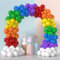 AUGTYRLV 175 Stück Bunt Luftballons Girlande, Ballongirlanden-Set, Regenbogen Luftballons-Bogen Set für Babyparty, Geburtstag, Party, Hochzeit, Valentinstag, Dekorationen