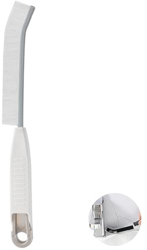 Fugendüse Reinigungsbürsten mit kleinem Clip, Fugenreinigungsbürste für kleine Räume zu erreichen, magische Bürste, Badezimmerzubehör, Reinigungsmittel für Dusche, Toilette, Waschbecken, Fliesen (Weiß