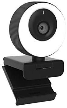 EBAYTV Webcam, 1080p Webcam 6. 0fps. Autofocus. HD Web Telecamera con telecamera ad anello microfono for Pc Fotocamera informatica(1080P 60FPS)