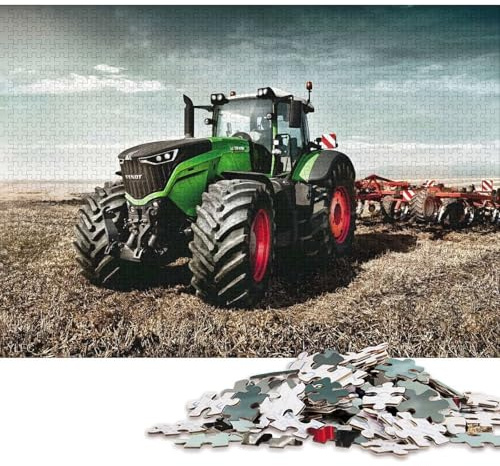 Fendt-Traktor-Puzzle mit 1000 Teilen – Lernspiel für Erwachsene und Kinder (Papierpuzzle, 38 x 26 cm)