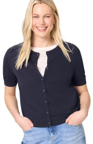 Street One Damen Kurzarm Cardigan mit Rundhals