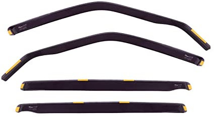 J&J AUTOMOTIVE | Windabweiser Passend Für Golf 7, 5-Türer 2012-2019, Heko Regenabweiser, Getönt, Set 4-Teilig, Vorne, Hinten, Aerodynamisch