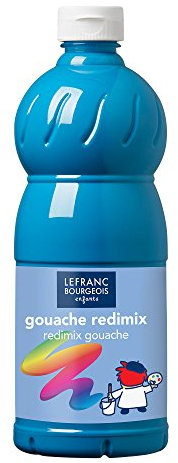 Lefranc Bourgeois 188033 - Guazzo, Blu (Turchese), 1 L, 1 Pezzo