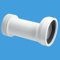 McAlpine CON5 20mm Offset Adjustable Length Rigid WC Connector, White