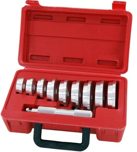 Neilsen CT1243 11pc Bearing & Seal Driver Set Installation Tool with Aluminium Mandrel Driver 39.5–81mm Drive Flanges