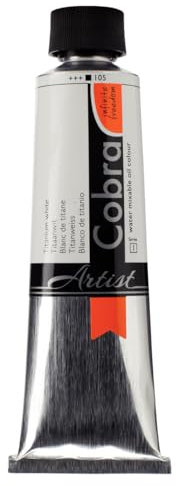 Cobra Talens wassermischbare Ölfarben, 150 ml, 104 Zinkweiss