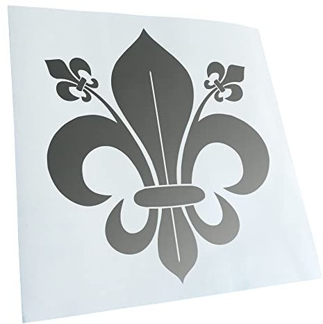 Kiwistar Autoaufkleber - französische Lilie Aufkleber für Auto, Laptop, Fahrrad, LKW, Motorrad Mehrfarbig JDM Decal Racing