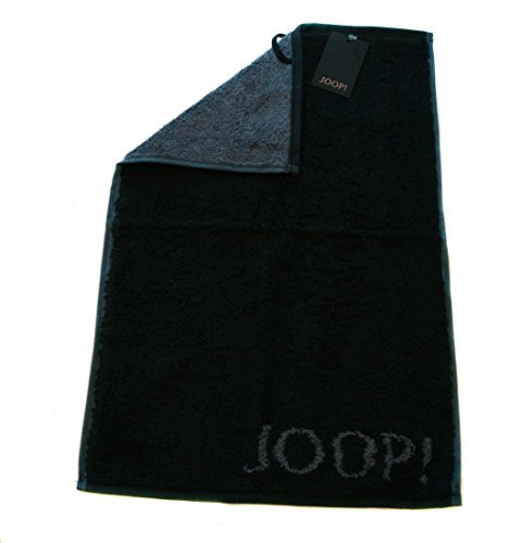 Joop! 1600 Classic Doubleface Gästetuch (30 x 50 cm, schwarz 90) 3er Set