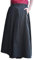 Battle-Merchant Mittelalterlicher Rock Damen Baumwolle | bodenlang und weit ausgestellt in div Farben S-XXL | Mittelalter LARP Kleidung Magd Wikinger (Schwarz, L)