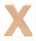 GLOREX 6 2029 124 - Papp - Buchstabe X, Buchstabe aus brauner Pappe, ca. 17,5 X 5,5 cm groß, zum bemalen und bekleben, für Serviettentechnik und Décopatch, ideal als Dekoration