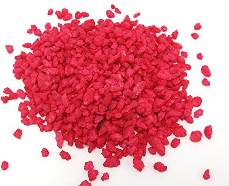 Dekosteine - Granulat (rot, 500g medium - ca. 5mm)
