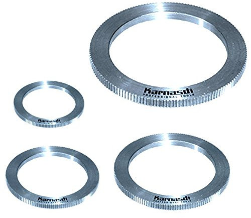 KARNASCH 111630125 Reduktionsringe, matt, Granulat, H7-Fassung, 25 mm Stern-Durchmesser, 16 mm Innendurchmesser, 1,4 mm Dicke