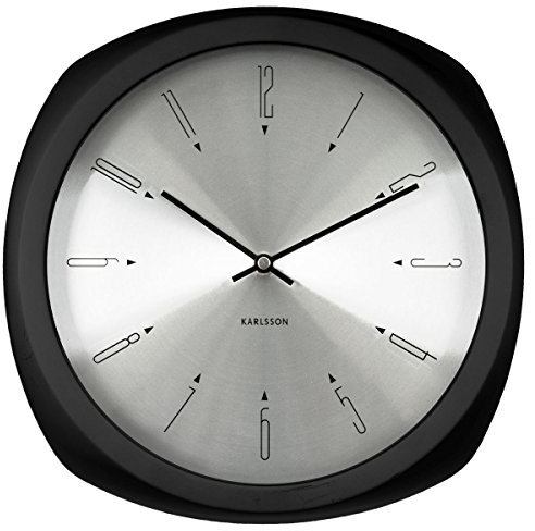 Karlsson Aesthetic Uhr, Wanduhr, Schwarz