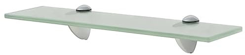 vidaXL Glasregal 40x10cm 8mm Wandregal Glasboden Glasablage Badregal Regal