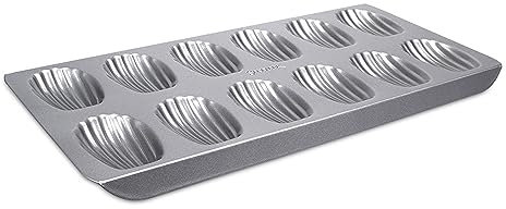 Städter We Love Baking Backform Bärentatzen Madeleines, Metall, Silber, 40 x 20 cm