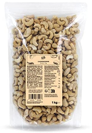 KoRo - Cashewbruch 1 kg - Naturbelassen - Proteinquelle- Knackig - Large-Pieces-Qualität