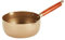 Aluminum alloy Stainless Steel Yukihira Pan, Traditional Japanese Yukihira Saucepan Non-Ctick Coating Gold (1.7 Quart)