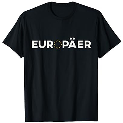 T-Shirt Europa Europäer Flagge Sterne EU Geschenk Spruch T-Shirt