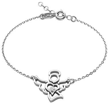 butterfly Himmlisches Sterling Silber Kinderarmband Mit Herz Kristallmotiv
