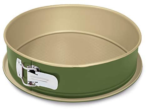 Guardini, Bnat, Tartera con Bandeja Recolectora, 24cm. Material: Acero con Revestimiento Antiadherente de Cera de Carnauba, Color Verde y Beige.