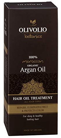 Olivolio botanics 98% natürliches Haaröl mit 100% Bio Arganöl - ohne Mineralöl und Parabene - 90 ml