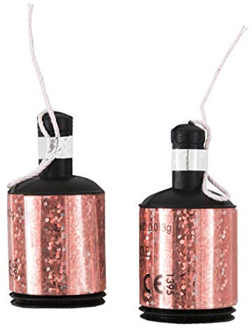 Birthday Rose Gold Glitz Holographic Poppers - Perfect Party Accessory Memorable Celebration - 20ct