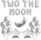 Zwei The Moon Geburtstag Dekorationen Universe Space Party Supplies für Jungen Mädchen Zwei The Moon Rocket Astronaut Ballon für den 2. Geburtstag