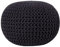 Trendy Ottoman in Schwarz Baumwolle 50x35 cm Conrad