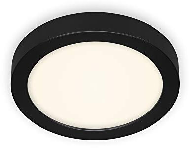 BRILONER Leuchten - LED Deckenleuchte, Deckenlampe, 16,5 Watt, 1.600 Lumen, 4.000 Kelvin, Schwarz-Weiß, Ø 22,5cm