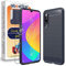 ebestStar - Funda para Xiaomi Mi 9 Lite, Carcasa Capa Protectora Carbono TPU, Antigolpes, Azul Oscuro + Cristal Templado