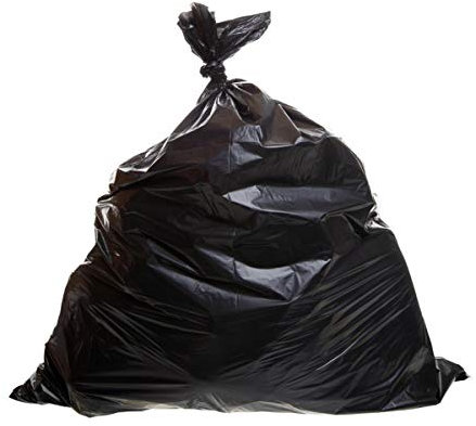 Bolsas de basura (100 unidades, 240 litros, 90 x 140 cm), color negro