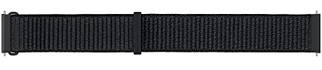 Samsung Fabric Band ET-SVR86, Uhrenarmband für Galaxy Watch4 mit 20 mm Stegbreite, Größe M aus gewebtem Nylon, Schwarz