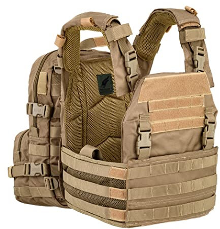 Defcon 5 Jacket BAV21 Plate Carrier + Rucksack, Coyote Tan, One size