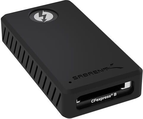 SABRENT Thunderbolt CFexpress Typ B Kartenleser, USB 3.2 GEN 2 1500MBps Externe Kartenlesegeräte (CR-T3CF)