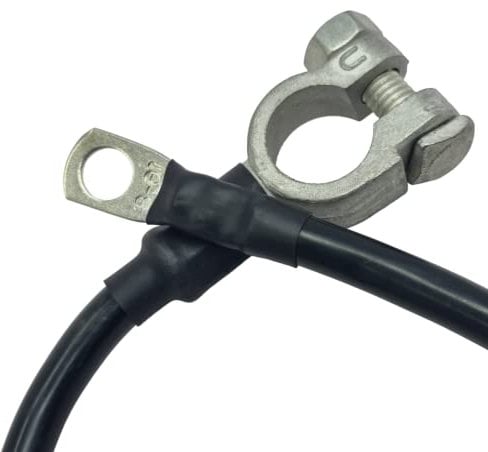 Battery & Starter Lead Power Inverter Cable (16mm/5AWG 12v 110Amp 915mm Long Negative Battery Strap Battery and Ring Terminal)