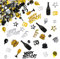 Giftota - Konfetti 50 Geburtstag Deko - 50. Geburtstag Deko - Konfetti (Gold Schwarz) - Partydekoration Geburtstag 50 - Konfetti-Dekoration für Jubiläen, Geburtstage, Partys