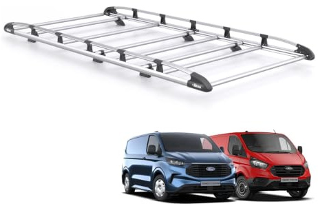 For Ford Transit Custom 2013-2023 Roof Rack Rhino KammRack with Rear Roller