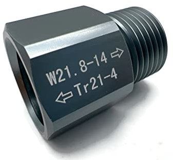 eXODA Soda CO2 Zylinder Adapter TR21-4 bis W21.8 für Bier Zapfanlage Druckminderer langlebig korrosionsbeständig mit Dichtungsringen für Soda Kohlensäurezylinder
