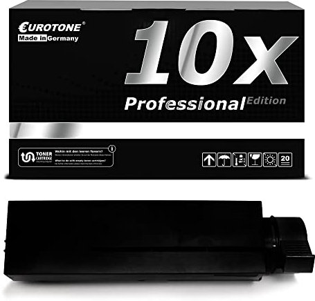 EuroPro XXL Toner 10x kompatibel für Oki B431 ersetzt 44574902 Schwarz Black