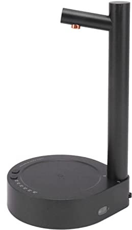 Cordless Water Bottle Pump, Cordless Water Bottle Pump, Detachable Automatic Water Dispenser Portable Dispenser for Home Kitchen Office (Black)