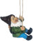 zweipappel Gartenzwerge Gartendeko für Draußen 18cm Klettern Zwerg Gartenfigur aus Kunstharz Wasserdicht Gartenwichtel Figur Garten Deko
