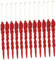 FUNOMOCYA 12 STK Weihnachtseiszapfen Eiszapfen Klare Glasverzierungen Ornament Kronleuchter Dekoration Weihnachtsbaum Hängende Dekoration Weihnachtsbaum-anhänger Kristall Etikett Plastik Rot