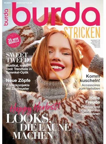 burda stricken Strickmagazin 4/2023 - Happy Herbst| 35 Anleitungen