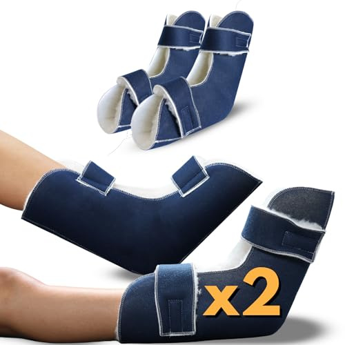 OrtoPrime PAR Botas Antiescaras Úlceras Ancianos CONFORT - Patucos Antiescaras para Pies - Taloneras Antiescaras PROTECTOR Pies Anti-Rozadura talón - Productos Ortopédicos Talla UNIVERSAL
