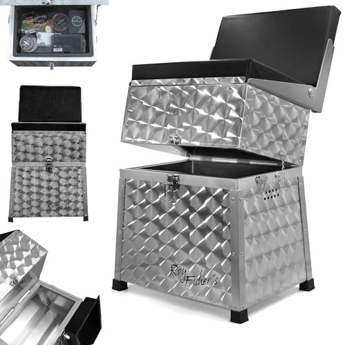 Roy Fishers Sitzkiepe mit Angelkiste Angelkoffer Sitzbox Angelbox Angelsitz Angeln (1-ladig)