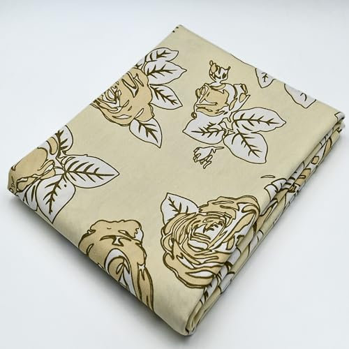 Virginia Tex Dicker und langlebiger Stoff aus 100% Baumwolle, 160 cm breit, zur Herstellung von Kissenbezügen, Wäschesäcken und mehr (cream rose, 100 cm)