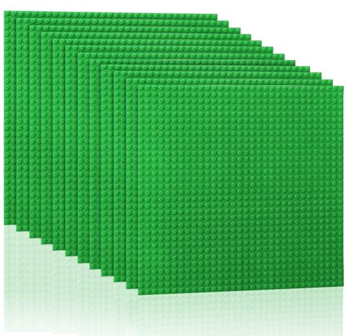 Etarnfly Juego de 12 Placas de construcción, Compatible con la mayoría de Las Marcas, 32 x 32 Puntas, Juguetes de construcción para niños