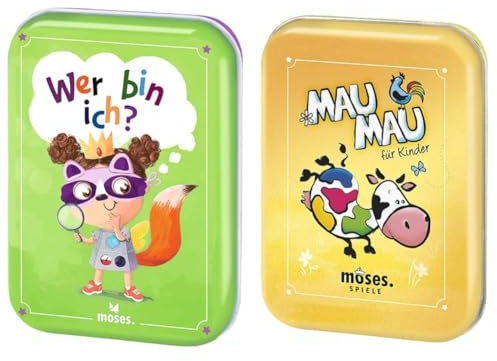 moses. Wer Bin ich? Zeitloses Kinderspiel für die ganze Familie 90321 Mau-Mau Kartenspiel | Spiele-Klassiker | Für Kinder ab 5 Jahren