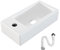 MAGIC SELECT Lavabo en Céramique, Vasque a Poser Blanc, Lavabo de Toilette Anti-Taches, Facile à Nettoyer avec Connexions Standard. Idéal pour la Cuisine ou la Salle de Bain. (50x24,5x12,5 CM)