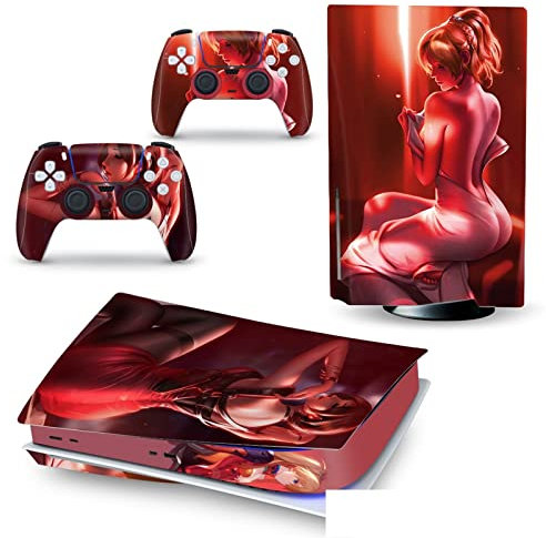Aufkleber Skin Für PS 5 Disk Edition Konsole Und 2 Controller Vinyl Cover Skins Wraps Für PS5 Disc Version 45791 Blasenfrei Kein Schaum Kratzfest